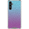Cheetah Print Purple and Blue Galaxy S23 FE Clear Case